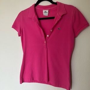 Lacoste “Barbie “ pink polo